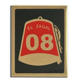 Screen Printed Brass Corporate Identity Name Plate- up to 3 Square Inches